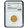 1987 W Gold $5 Commemorative Constitution Bicentennial NGC MS 70