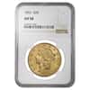 1852 $20 Liberty Head Double Eagle Gold Coin NGC AU 58