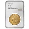1888 S $20 Liberty Head Double Eagle Gold Coin NGC MS 62