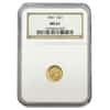 1851 $1 Liberty Head Gold Coin NGC MS 61