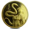 1989 1 oz Gold Singapore 100 Singold Year of the Snake Proof-Like Coin (Sealed)