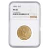 1890 $10 Liberty Head Gold Eagle Coin NGC MS 61