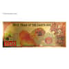 1/10th Gram 24K Gold Aurum Note - 2018 Year of the Earth Dog - Pekingese
