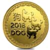 2018 1 oz Niue Gold $250 Year of the Dog BU