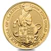 2018 Great Britain 1/4 oz Gold Queen's Beasts (Black Bull) Coin .9999 Fine BU