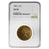1882 $10 Liberty Head Gold Eagle Coin NGC AU 58