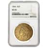 1856 $20 Liberty Head Double Eagle Gold Coin NGC VF 25