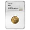 1899 $5 Liberty Head Gold Half Eagle Coin NGC MS 63