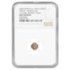 1854 California Gold Token Indian Head Round NGC UNC Details Wreath # 4a