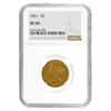 1861 $5 Liberty Head Half Eagle Gold Coin NGC XF 45