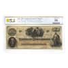 1862 $100 Confederate States of America Currency Note PCGS AU 58 Details (Partial Hinges)