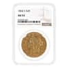 1864 S $20 Liberty Head Double Eagle Gold Coin NGC AU 53
