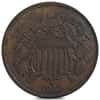1866 Shield Two Cents 2C Coin Very Fine (VF)