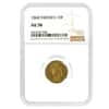 1868 Sweden Carl XV 10 Francs Gold Coin NGC AU 58