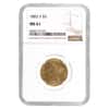 1883-S $5 Liberty Head Half Eagle Gold Coin NGC MS 61