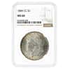 1884-CC Morgan Silver Dollar $1 NGC MS 60