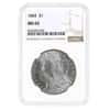 1884 Morgan Silver Dollar $1 NGC MS 65