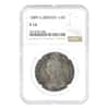 1889 Great Britain 1/2 Crown Silver Coin NGC F 15