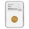 1891 CC $5 Liberty Head Half Gold Eagle Coin NGC AU 50