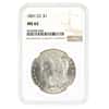1891-CC Morgan Silver Dollar $1 NGC MS 62