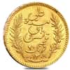 Tunisia Gold 20 Francs Avg Circ AGW .1867 (Random Year,1891-1904)