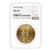 1910-D $20 Gold Saint Gaudens Double Eagle Coin NGC MS 64+