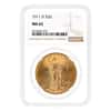 1911-D $20 Gold Saint Gaudens Double Eagle Coin NGC MS 65