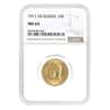 1911 EB Russia 10 Roubles Nicholas II Gold Coin NGC MS 64