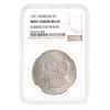 1921 Morgan Silver Dollar $1 NGC MS 62 Mint Error Curved Clip