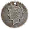 1921 Peace Silver Dollar $1 High Relief (Holed)
