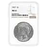 1927 Peace Silver Dollar $1 NGC MS 61