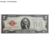 1928 $2 Bill Legal Tender Currency Note Red Seal AU/CU