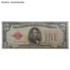 1928 $5 Bill Legal Tender Currency Note Red Seal Avg Circ