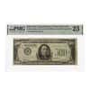 1934 $500 Federal Reserve Currency Note New York PMG VF 25 (Ink Annotations)