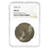 1935 Peace Silver Dollar $1 NGC MS 63