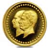 1976 (MS 2535) 2.5 gram Pahlavi Golden Jubilee 50th Anniv Proof Gold Medal