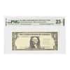 1985 $1 Federal Reserve Currency Note NY Insufficient Inking PMG VF 25 EPQ