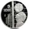 1985 Mexico 1 oz Silver 1986 World Cup Coin .925 Fine (w/Box & COA)