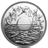 1986 Japan 60th Ann. of Emperor Hirohito 10,000 Yen Silver Coin BU