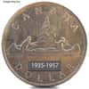 1935-1957 Canada Silver Dollar Avg Circ (.800 Fine)