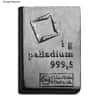 1 Gram Generic Palladium Bar .999+ Fine (Secondary Market)