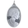 1/2 oz PAMP Suisse Cameo Lady Fortuna Silver Bar Oval Pendant