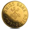 1 oz Swiss Bank Corporation .9999 Gold Round