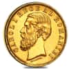20 Lei Romania Carol I Gold Coin Avg Circ AGW .1867 oz (Random Year, 1883-1890)