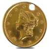 $1 Gold Liberty Head - Holed (Random Year)