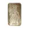 1 oz Johnson Matthey MTB Centerre Bank Statue of Liberty Silver Vintage Bar .999 Fine