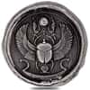 1 oz MK Barz Scarab Beetle Stamped Silver Round .999+ Fine