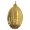 1 oz PAMP Suisse Gold Mecca Oval Pendant .9999 Fine (Scruffy)