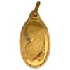 2.5 gram Gold PAMP Suisse Lady Fortuna Oval Pendant .9999 Fine (Scruffy)