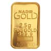 2.5 gram Nadir Refinery Gold Bar .9999 Fine (In Assay)